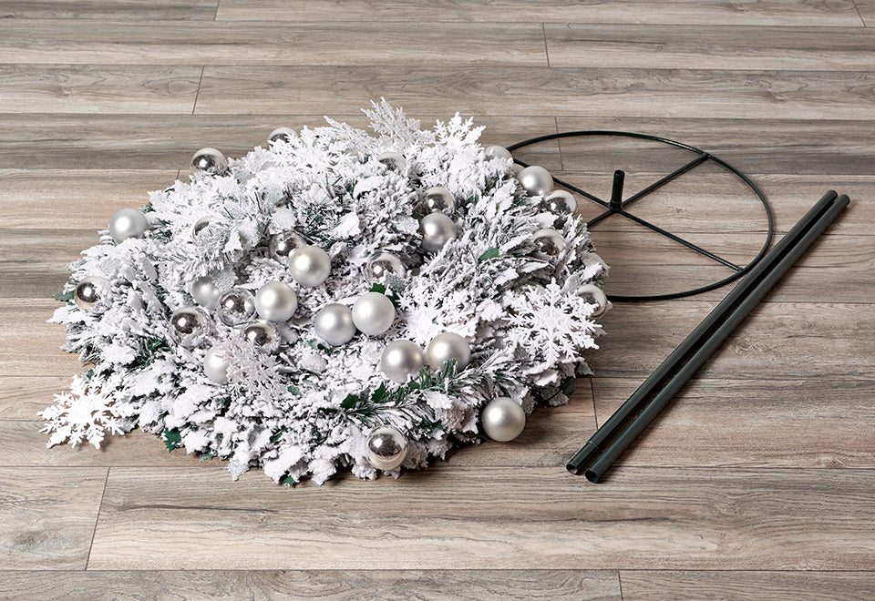 Pop-Up 6 Ft. White Flocked Christmas Tree - Image 2