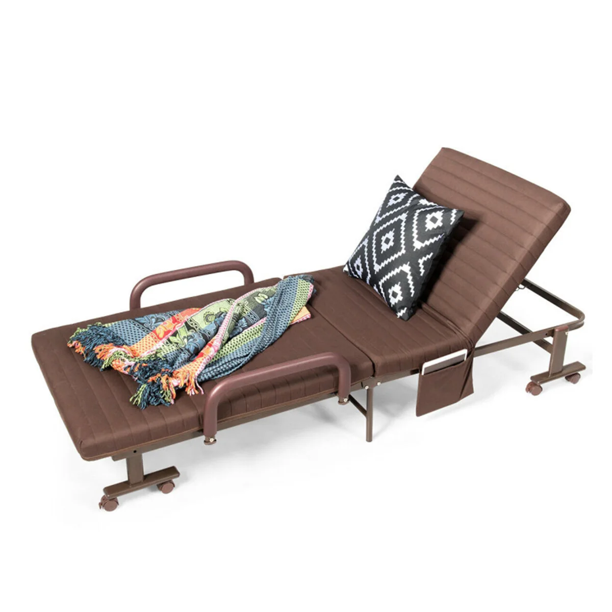 Portable Adjustable Guest Single Bed Twin Mattress - Image 28
