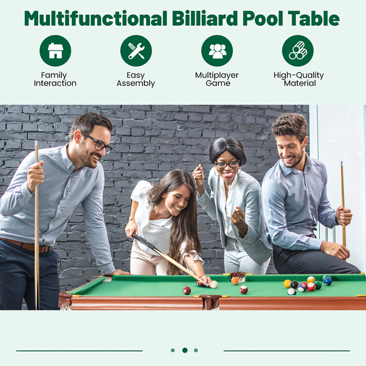 Portable Billiards Table Game Set - Image 2