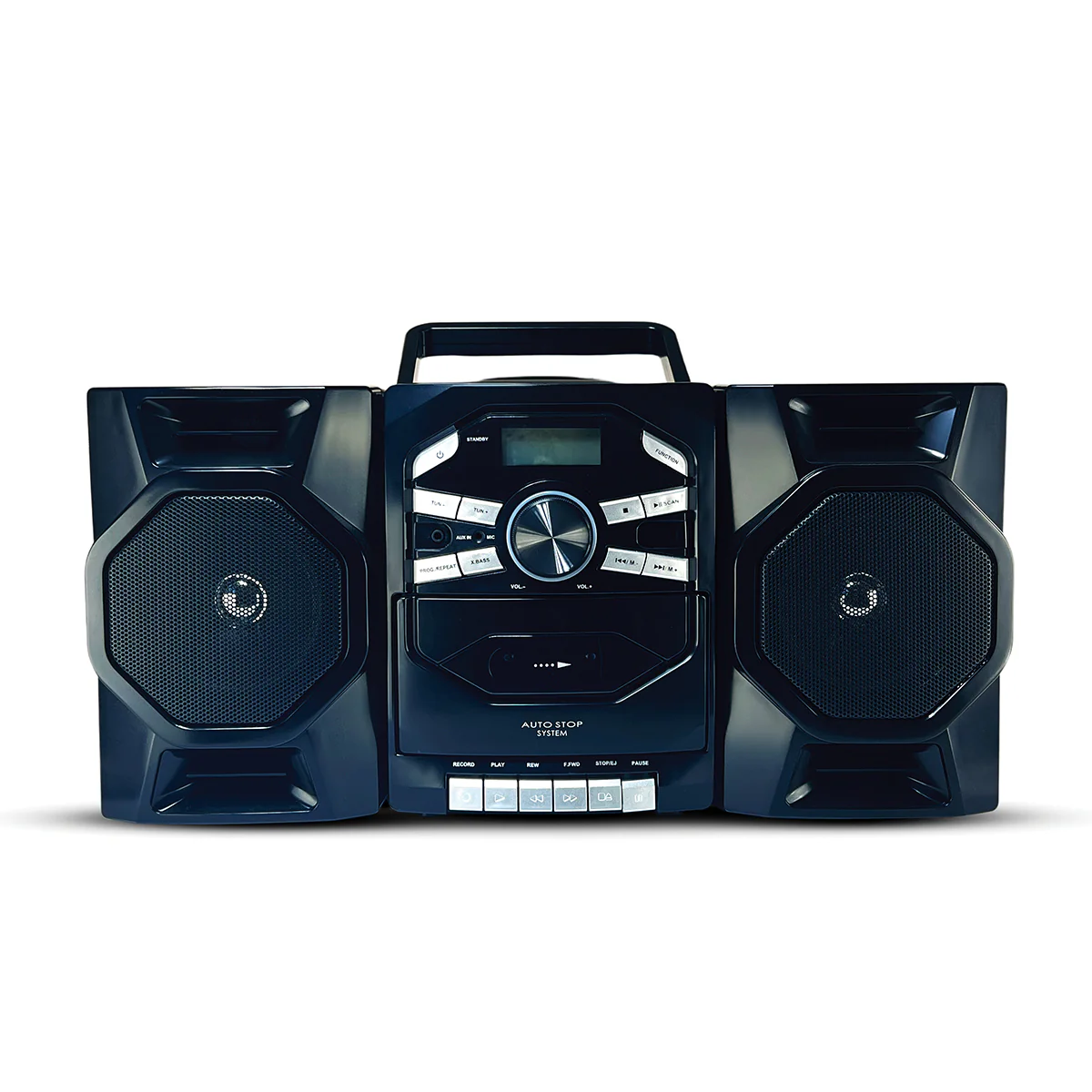 Portable CD and Cassette Stereo Boombox - Image 2