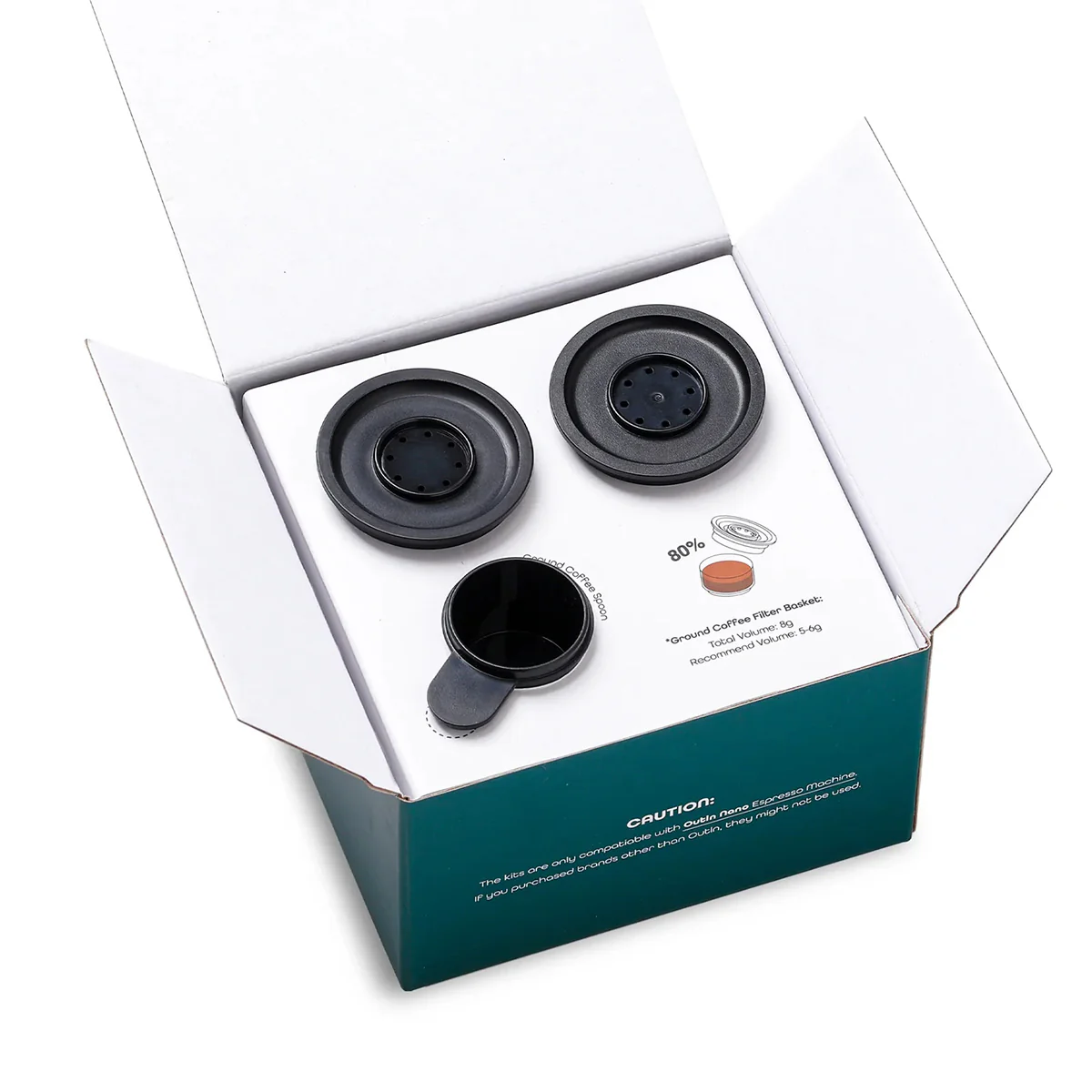 Portable Electric Espresso Machine Filter Baskets Kit - Image 2