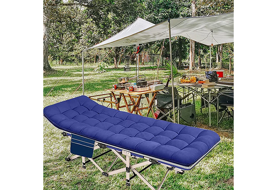Portable Folding Bed with Mattress - Image 3