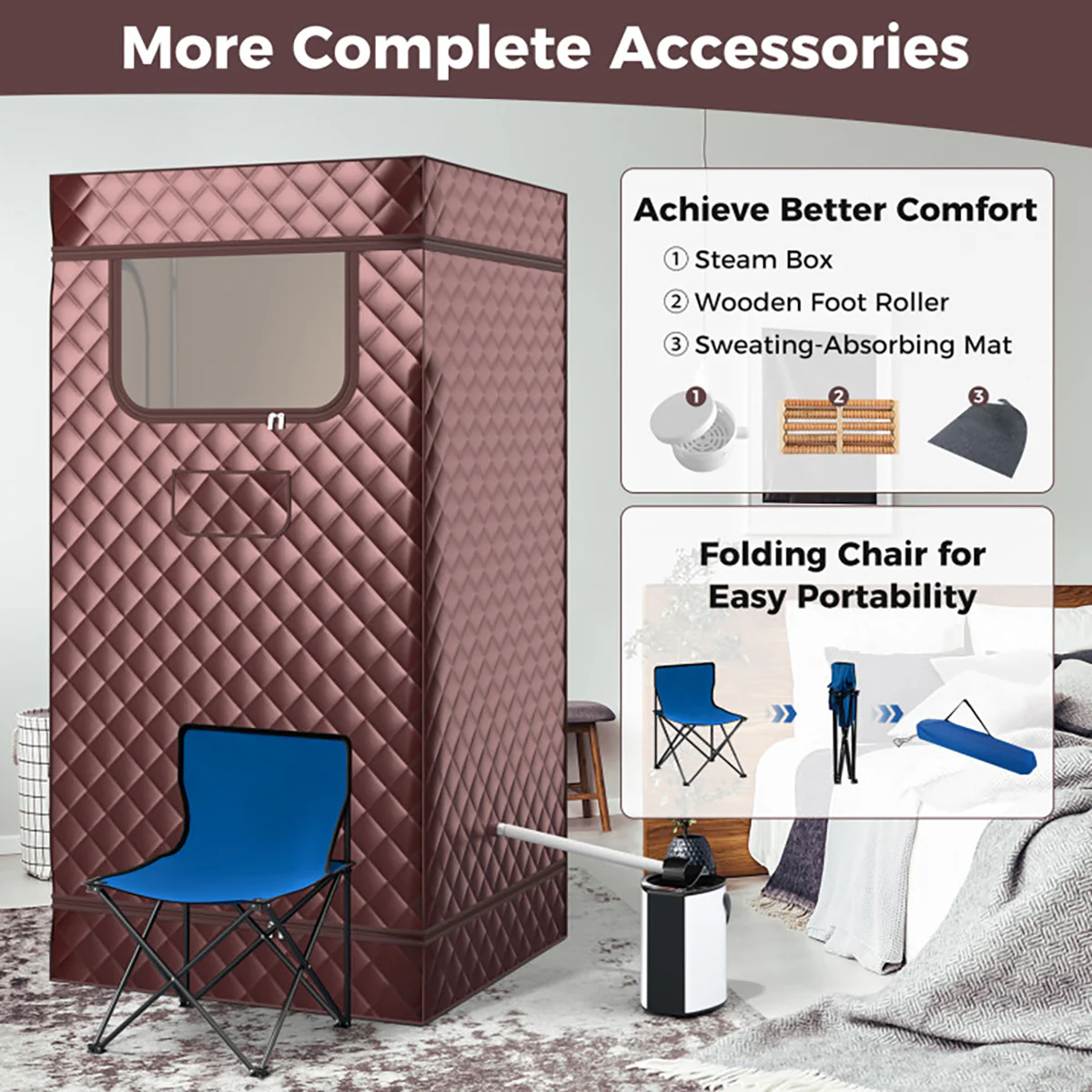 Portable Full Body Steam Sauna - Image 14