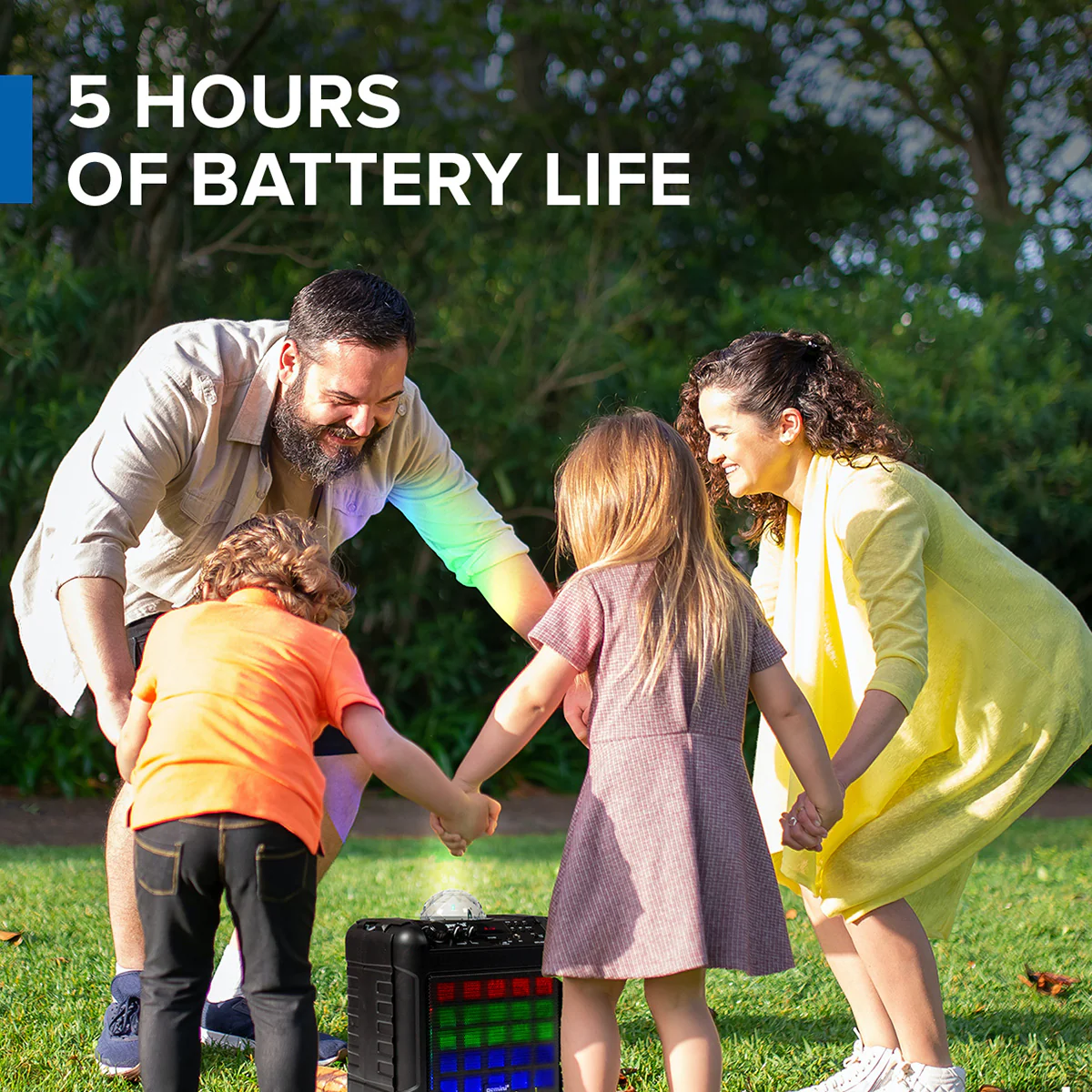 Portable Karaoke Party Speaker with LED Lights - Image 4
