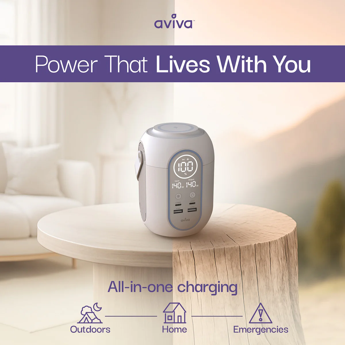 Portable Power Station with Light - Image 4