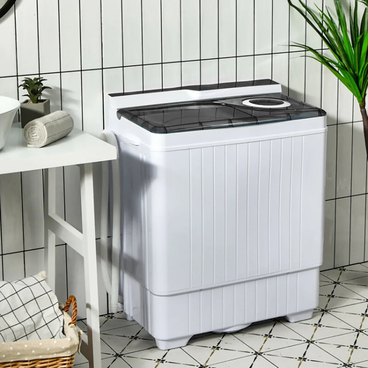 Portable Semi-Automatic Washing Machine with Built-in Drain Pump - Image 12