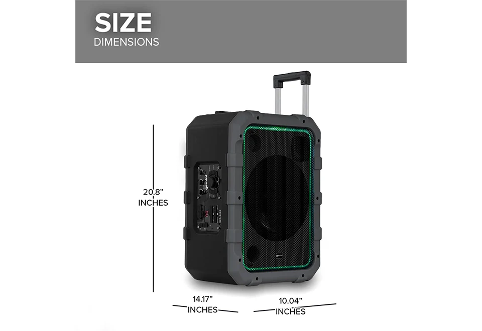 Portable Splashproof Trolley Speaker - Image 9
