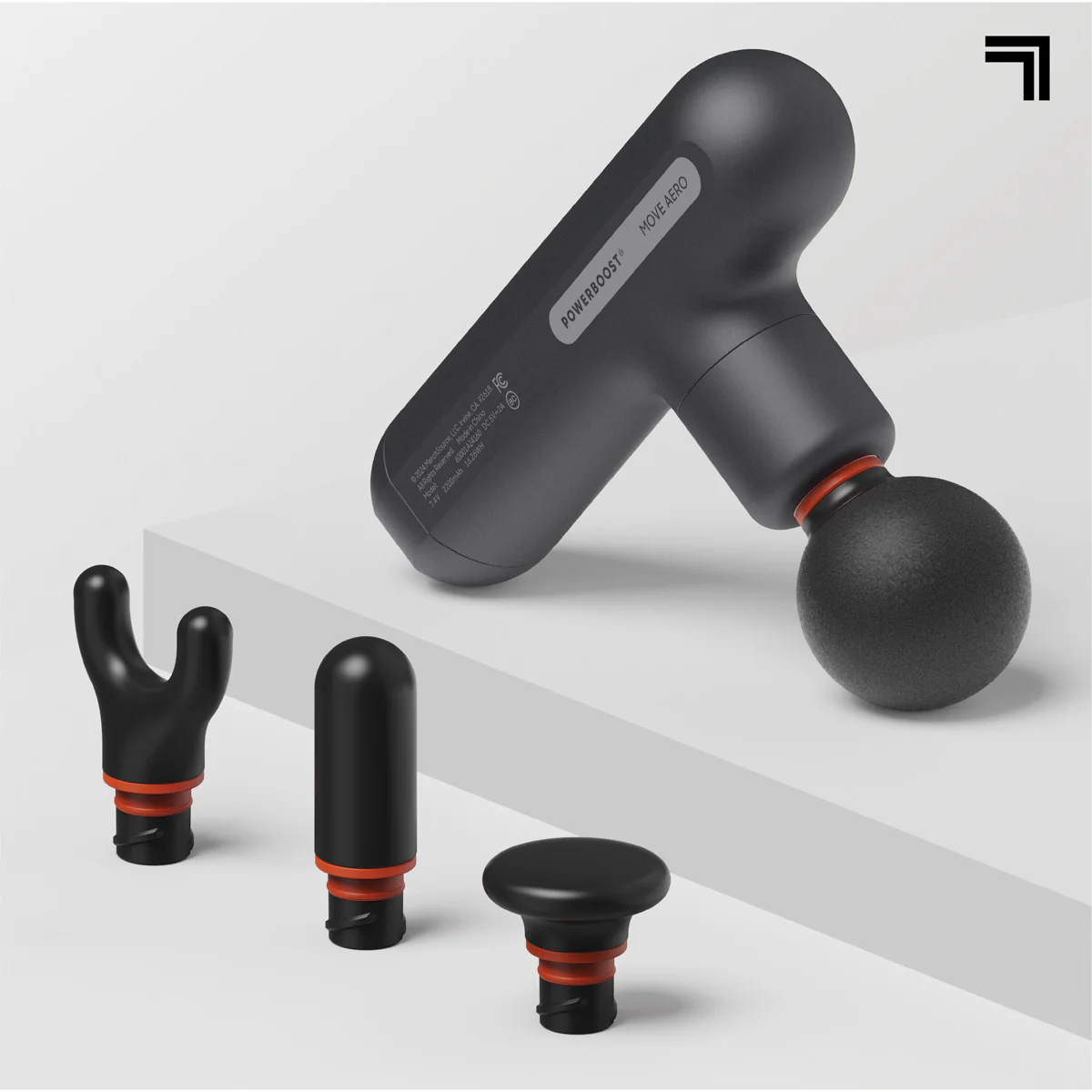Powerboost Move Portable Percussion Massager Aero by Sharper Image - Image 10