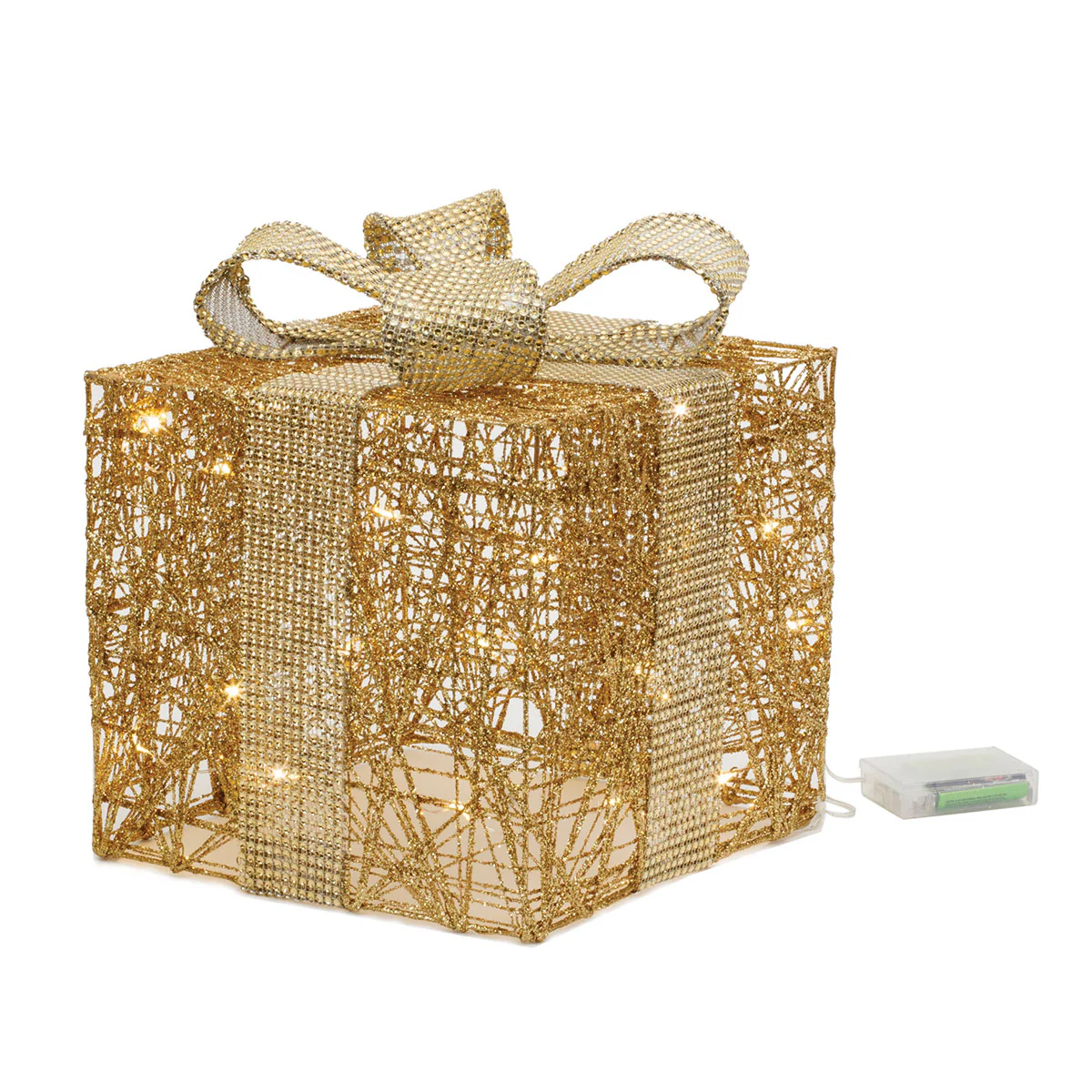 Pre-Lit Christmas Gift Box Decoration (Set of 3) - Image 3