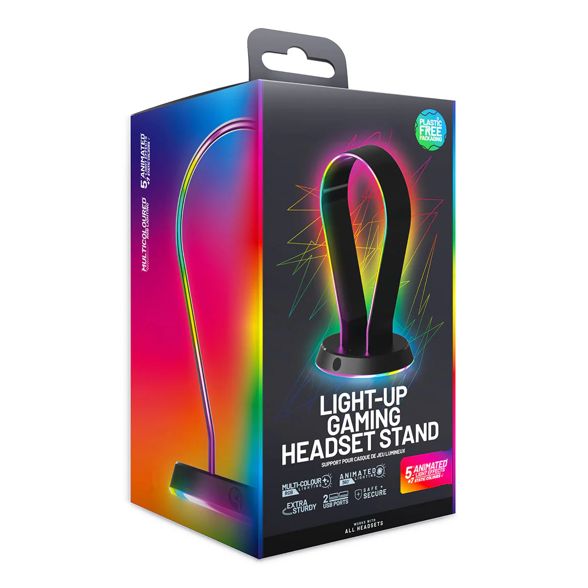 Premium LED Gaming Headset with Stand - Image 4