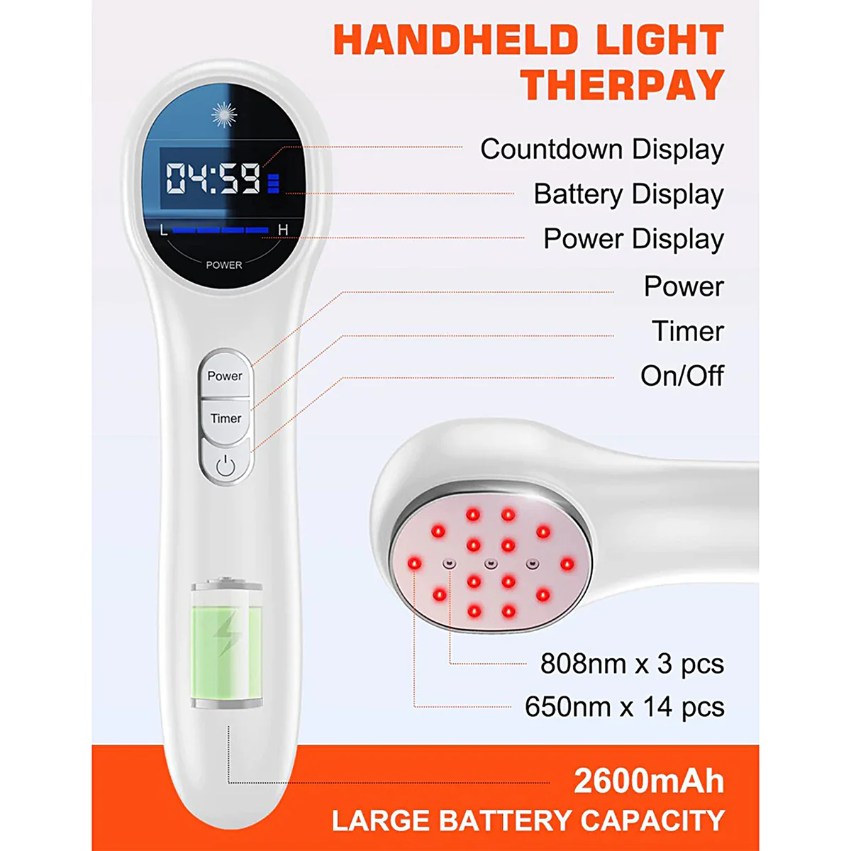 Red Light Laser Pain Therapy Device - Image 3