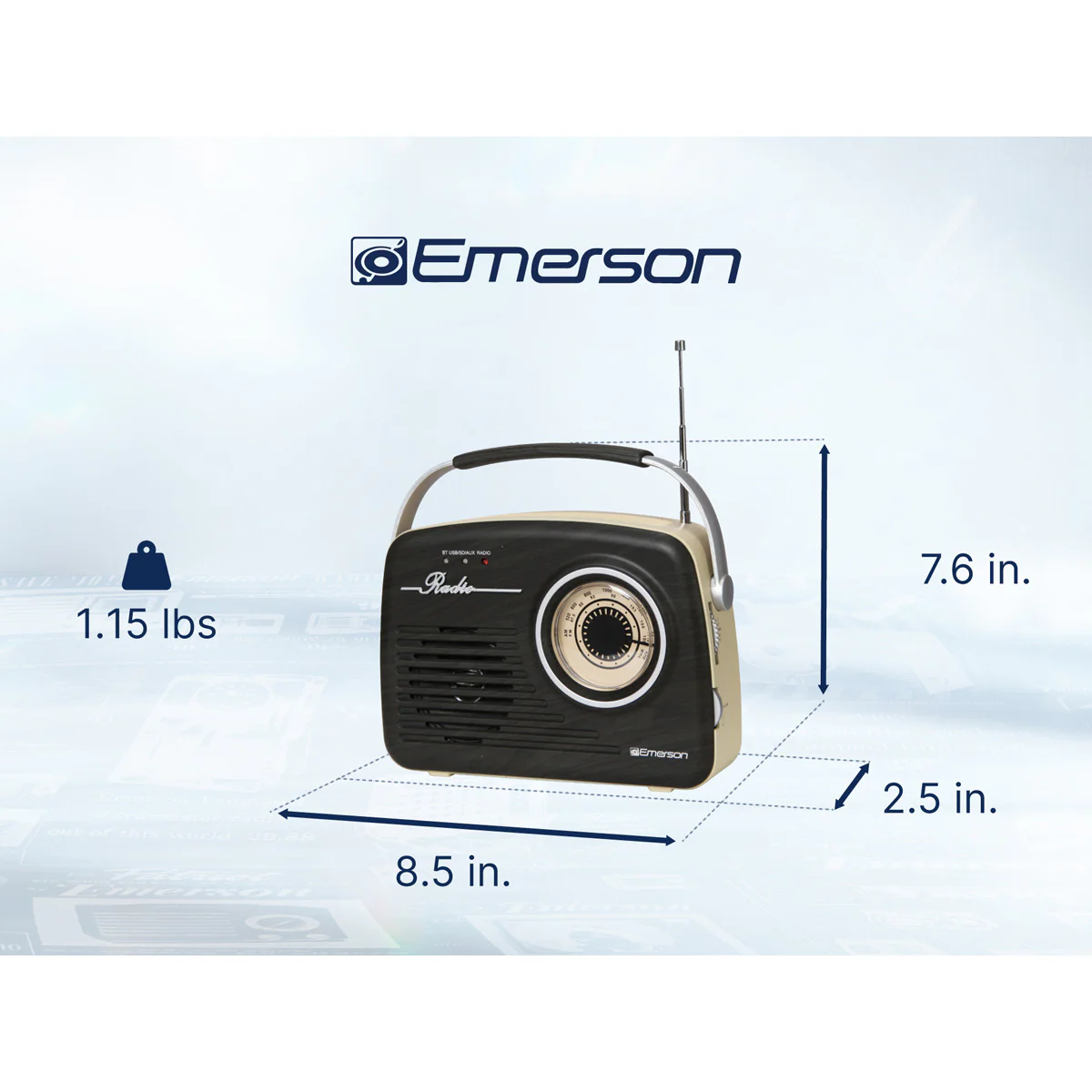 Retro AM/FM Radio with Bluetooth - Image 17