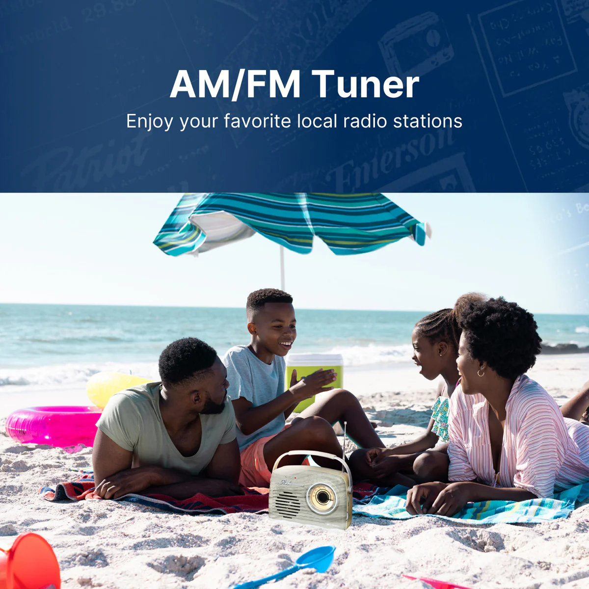 Retro AM/FM Radio with Bluetooth - Image 25