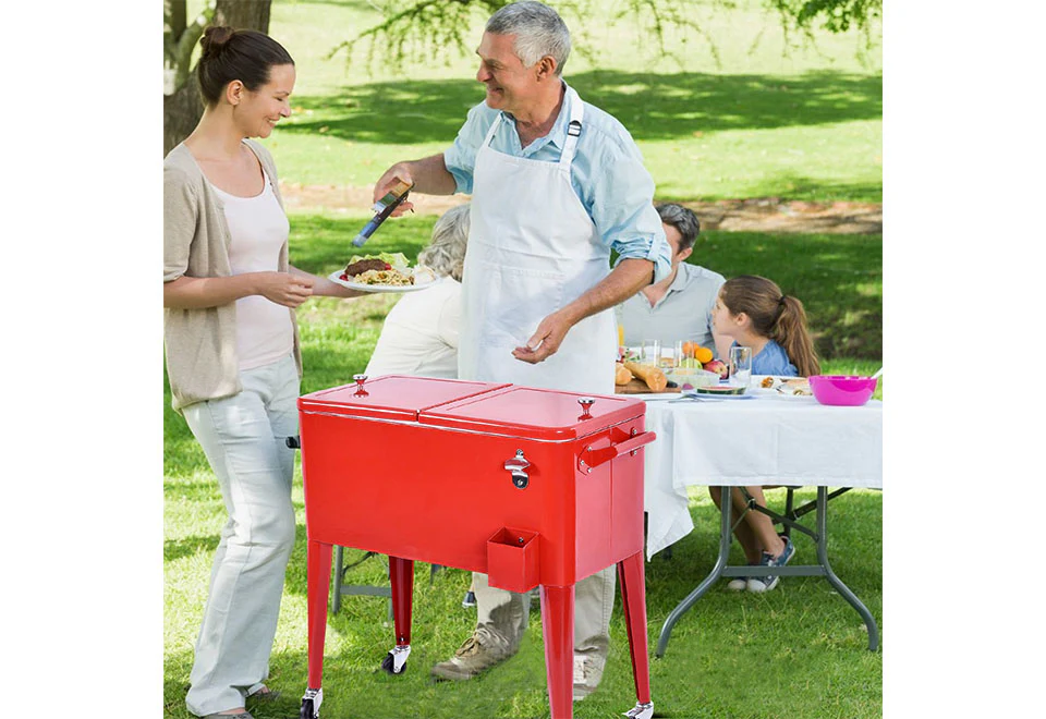 Retro Patio Cooler Cart - Image 13
