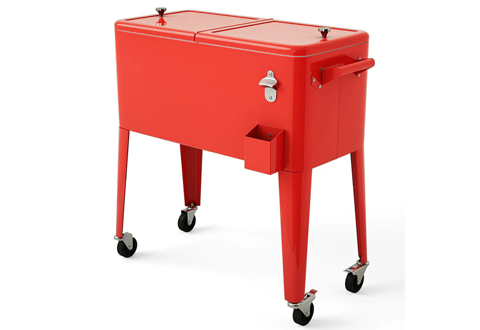 Retro Patio Cooler Cart - Image 7