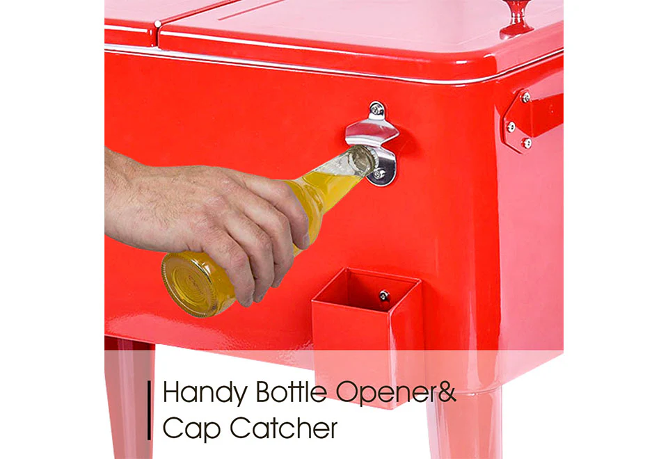 Retro Patio Cooler Cart - Image 9