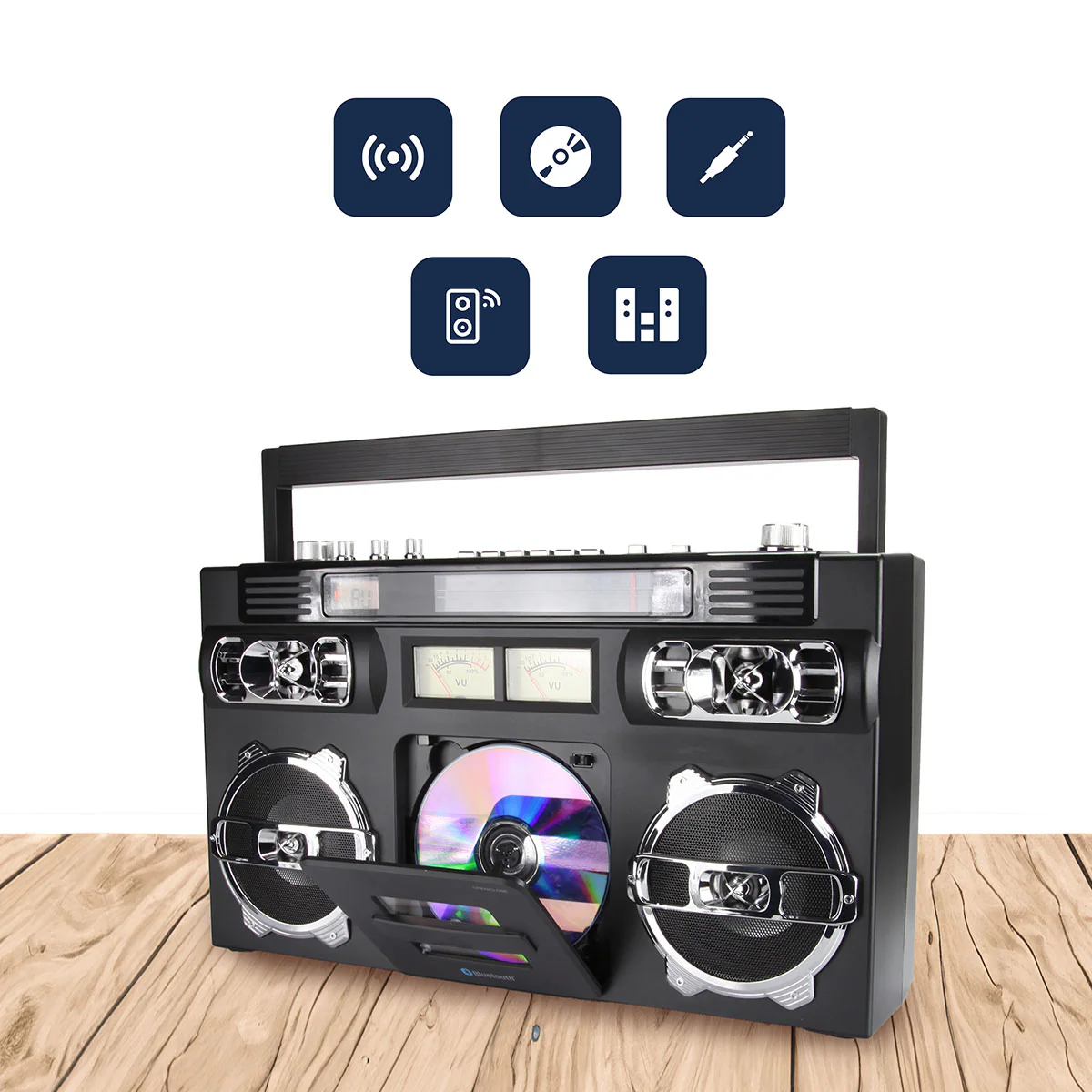 Retro Portable CD Boombox - Image 6
