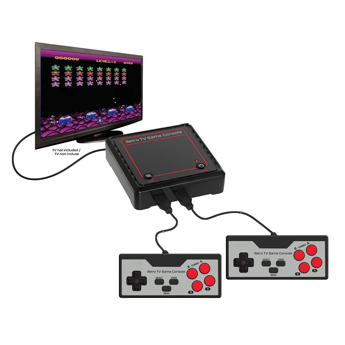 Retro TV Game Console with 300 Games - Image 5