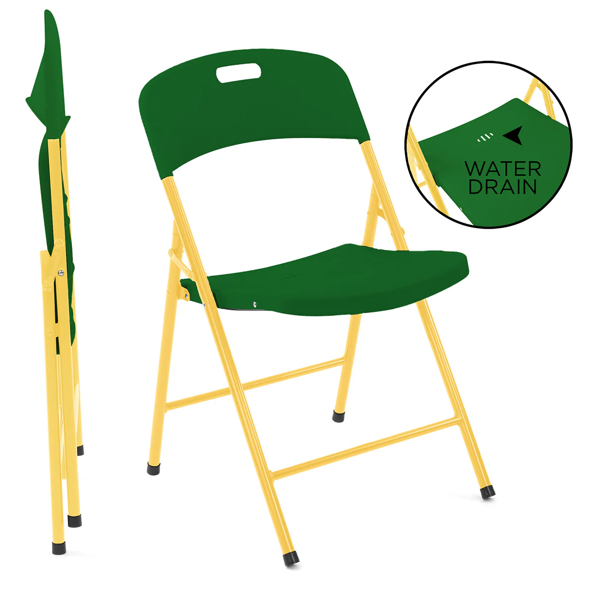 Rolling Table with 4 Folding Chairs Combo - Image 17