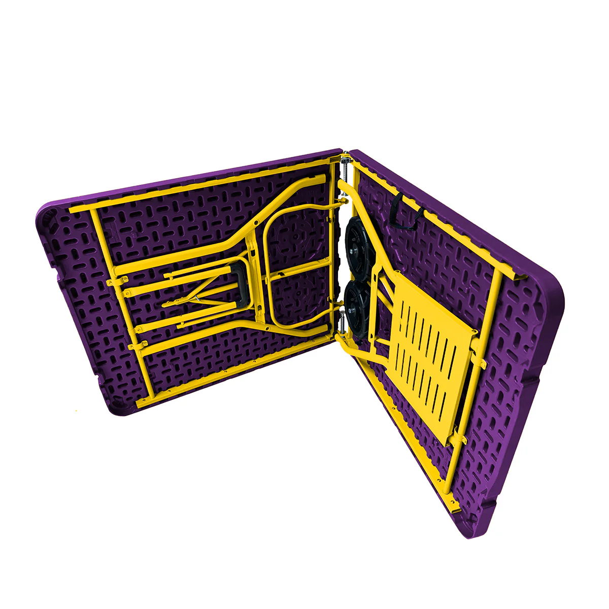Rolling Table with 4 Folding Chairs Combo - Image 25