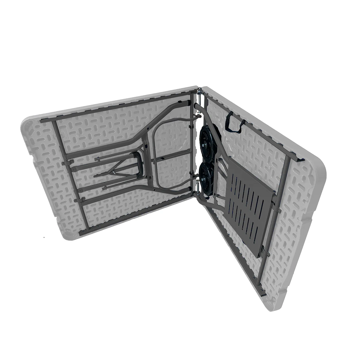 Rolling Table with 4 Folding Chairs Combo - Image 38