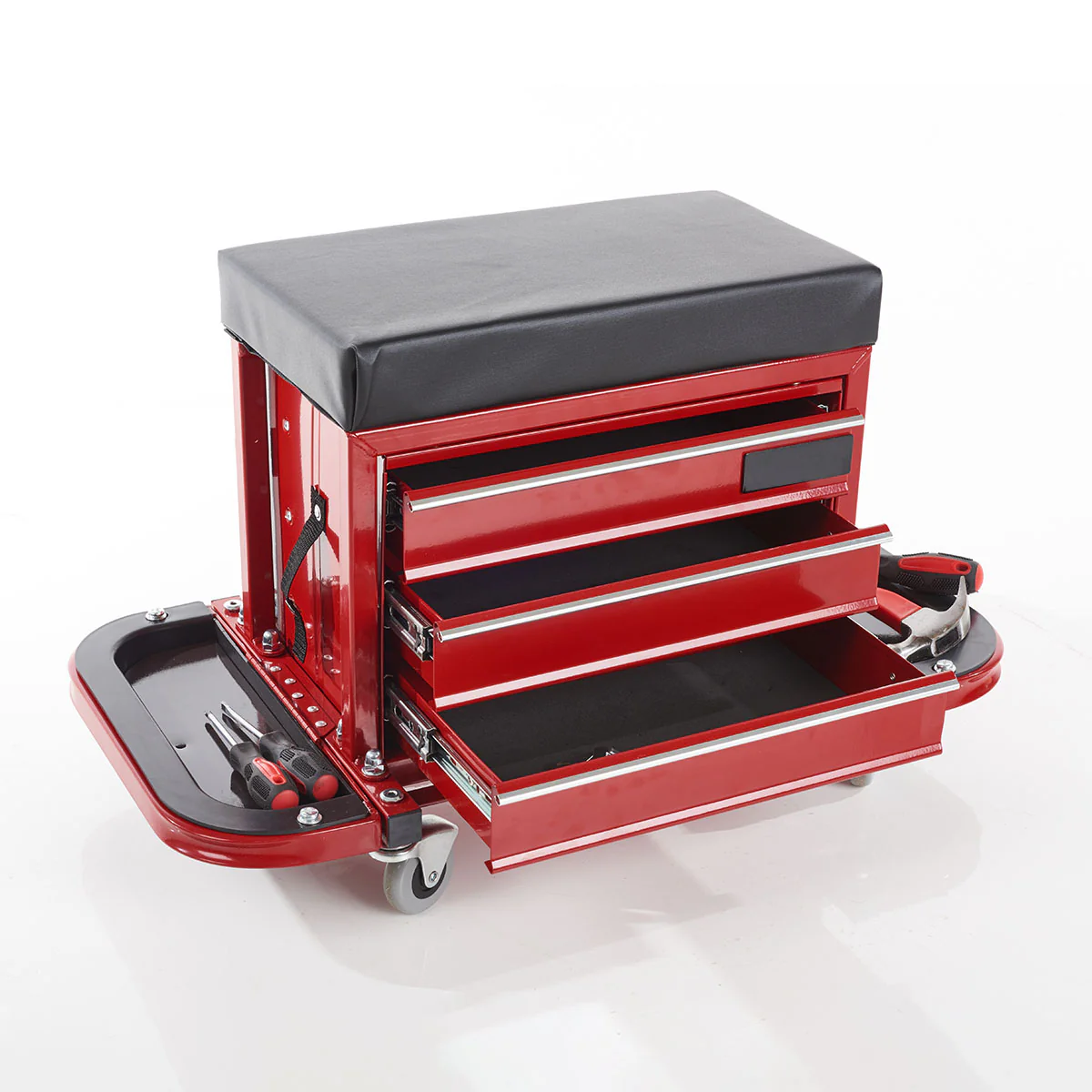 Rolling Toolbox Stool by Sharper Image - Image 2