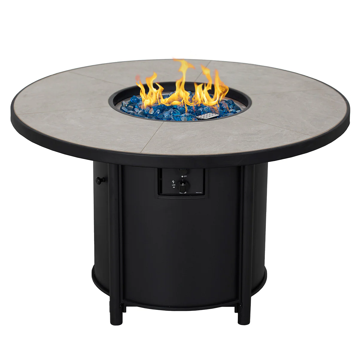 Round Propane Gas Fire Pit Table - Image 16