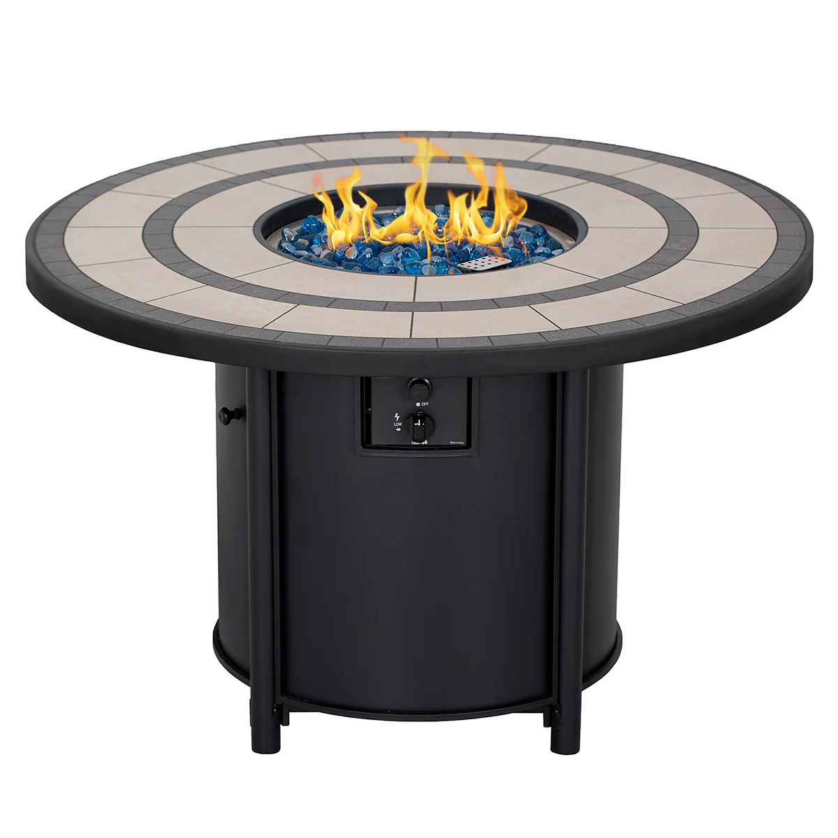 Round Propane Gas Fire Pit Table - Image 2