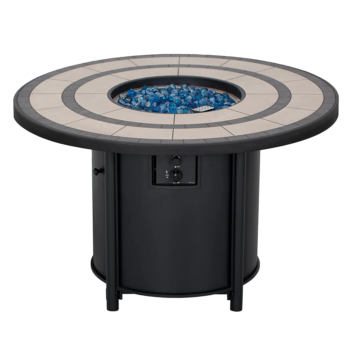 Round Propane Gas Fire Pit Table - Image 3