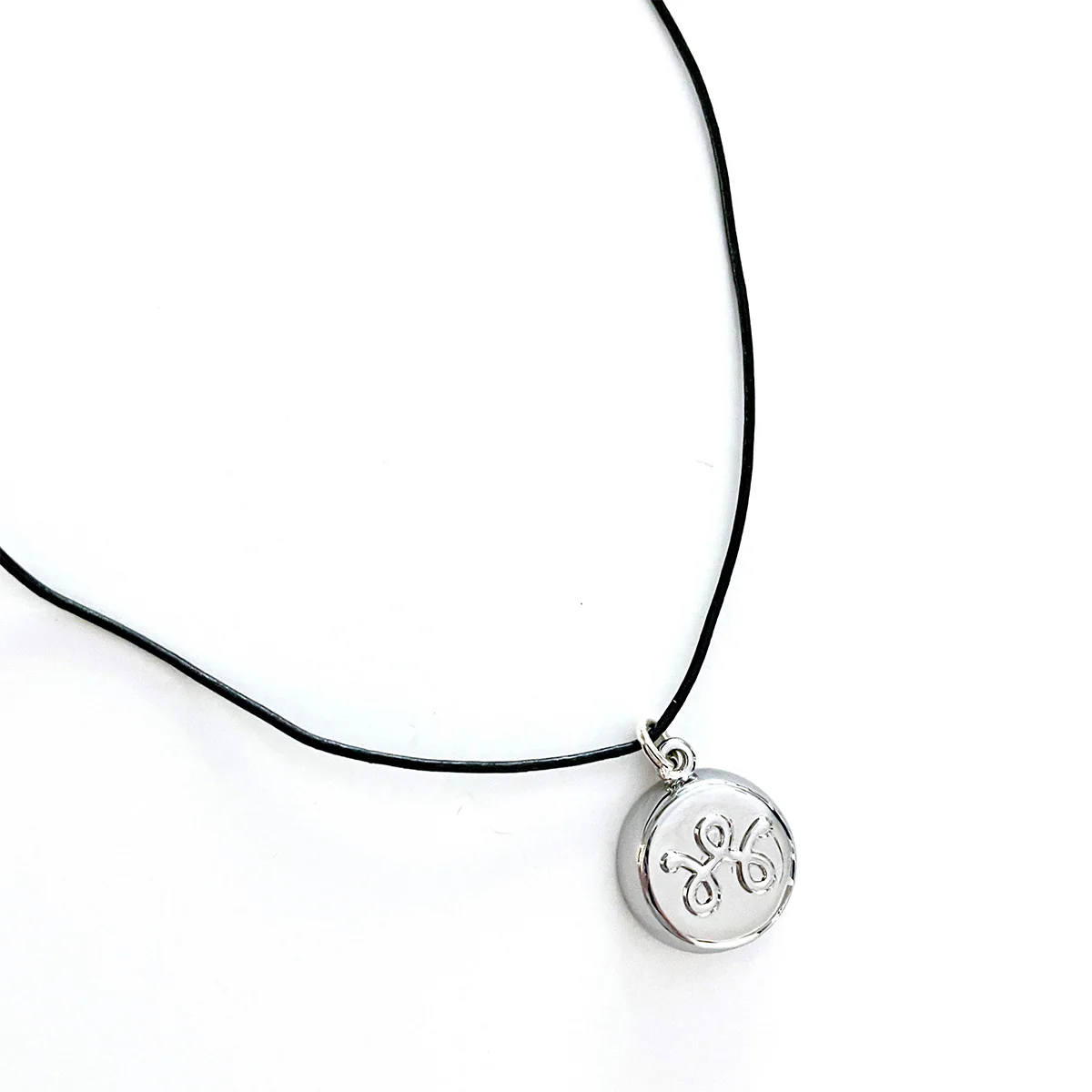 Safety Silver Leather Necklace - Image 9