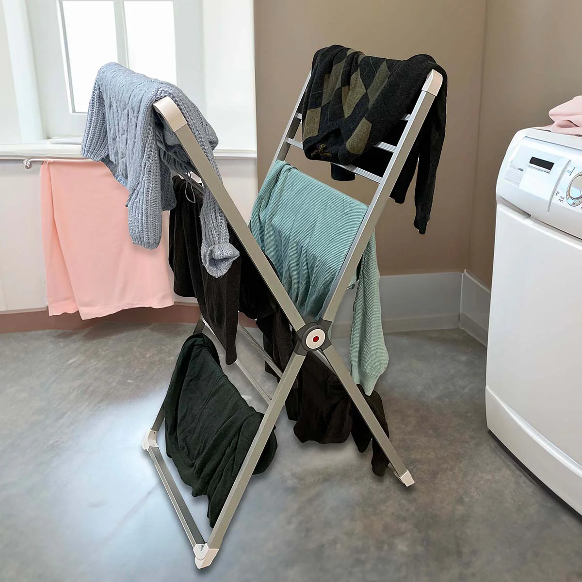 Scissor Style Heated Drying Rack - Image 3