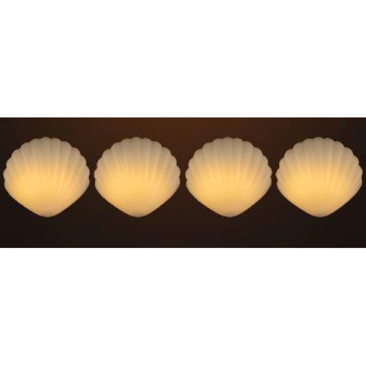 Shell Solar Powered Deck Lights (Set of 4) - Image 3