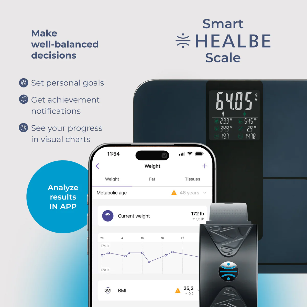 Skin Sensor Calorie Tracker and Smart Scale Bundle - Image 4