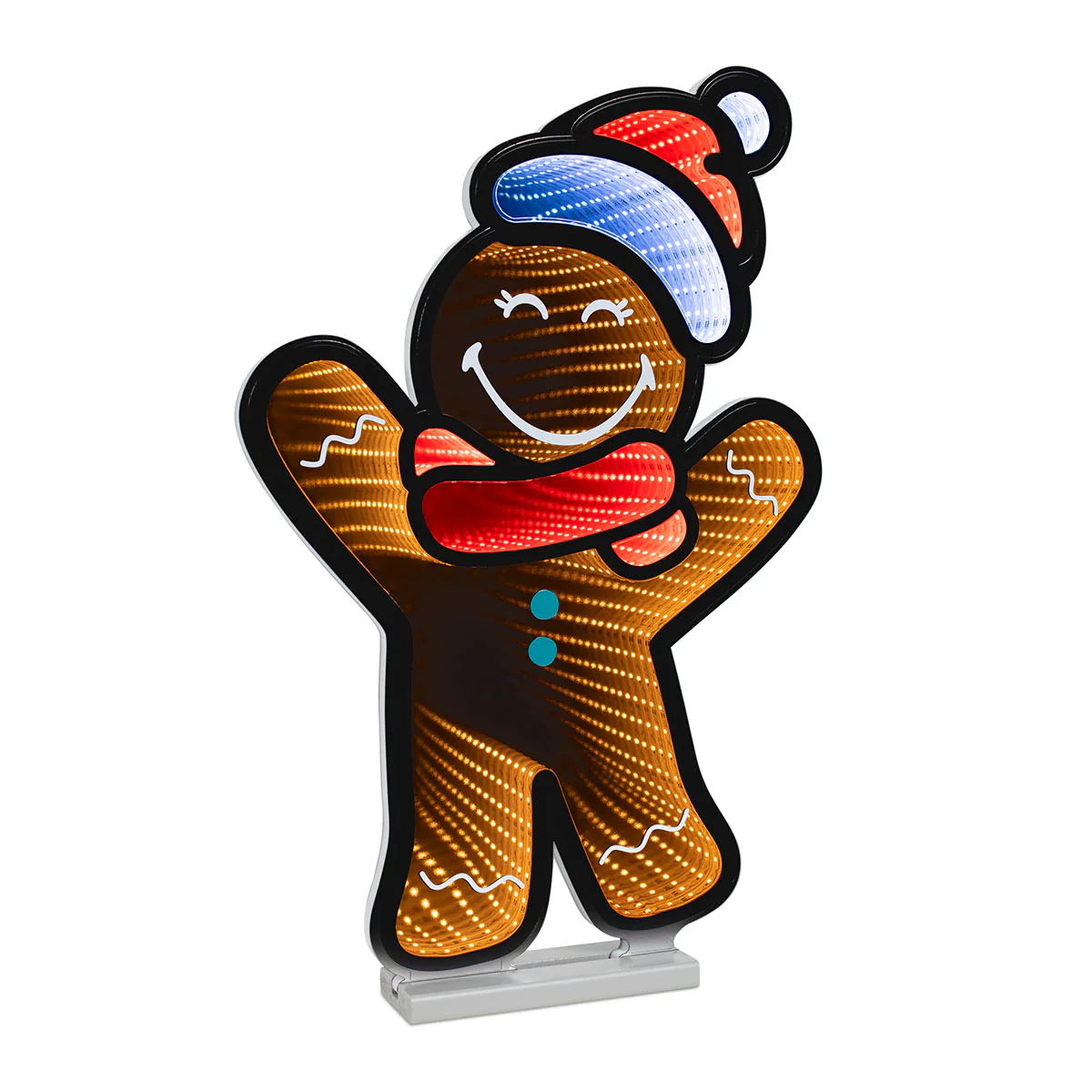 SmileyWorld Gingerbread Man LED Infinity Light - Image 2