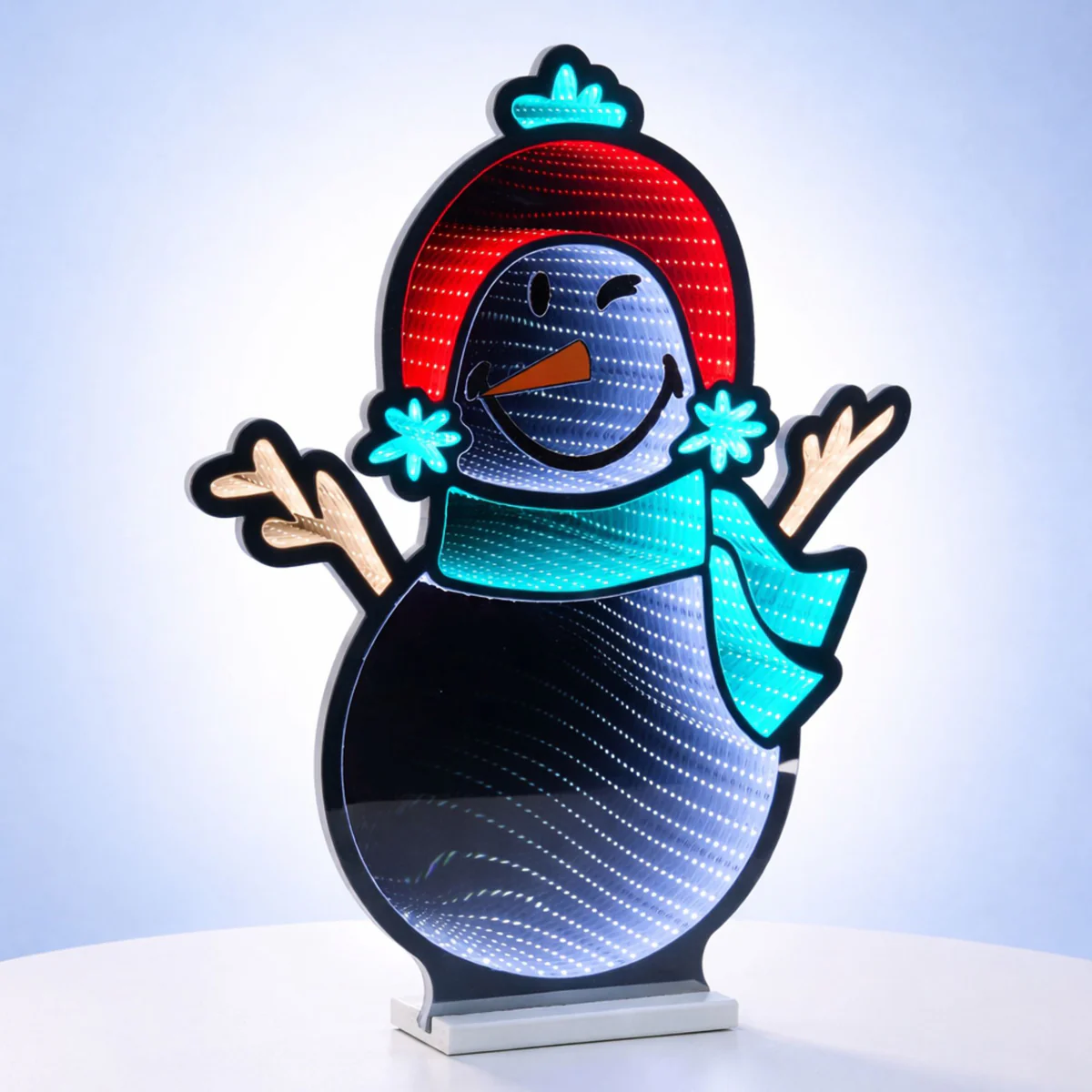 SmileyWorld Snowman LED Infinity Light - Image 3