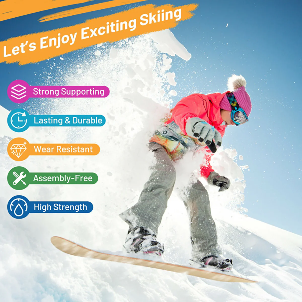 Snowboarding Sledding Ski Board - Image 4