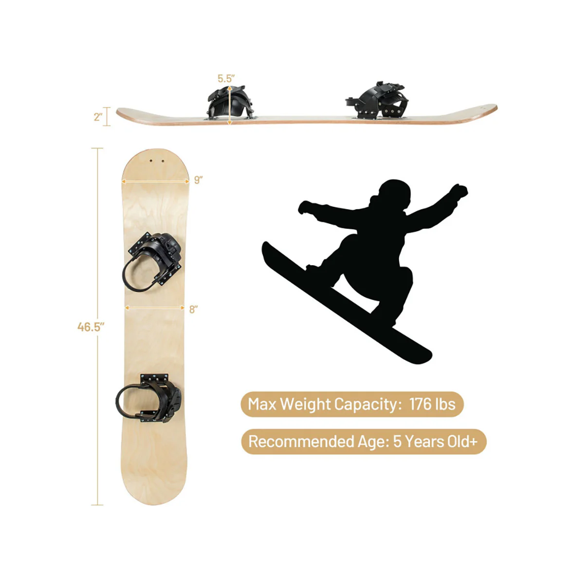 Snowboarding Sledding Ski Board - Image 9