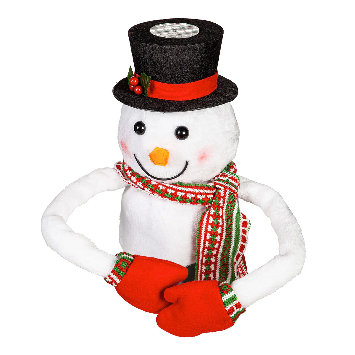 Snowman Tree Topper with Snowflake Projector - Image 3