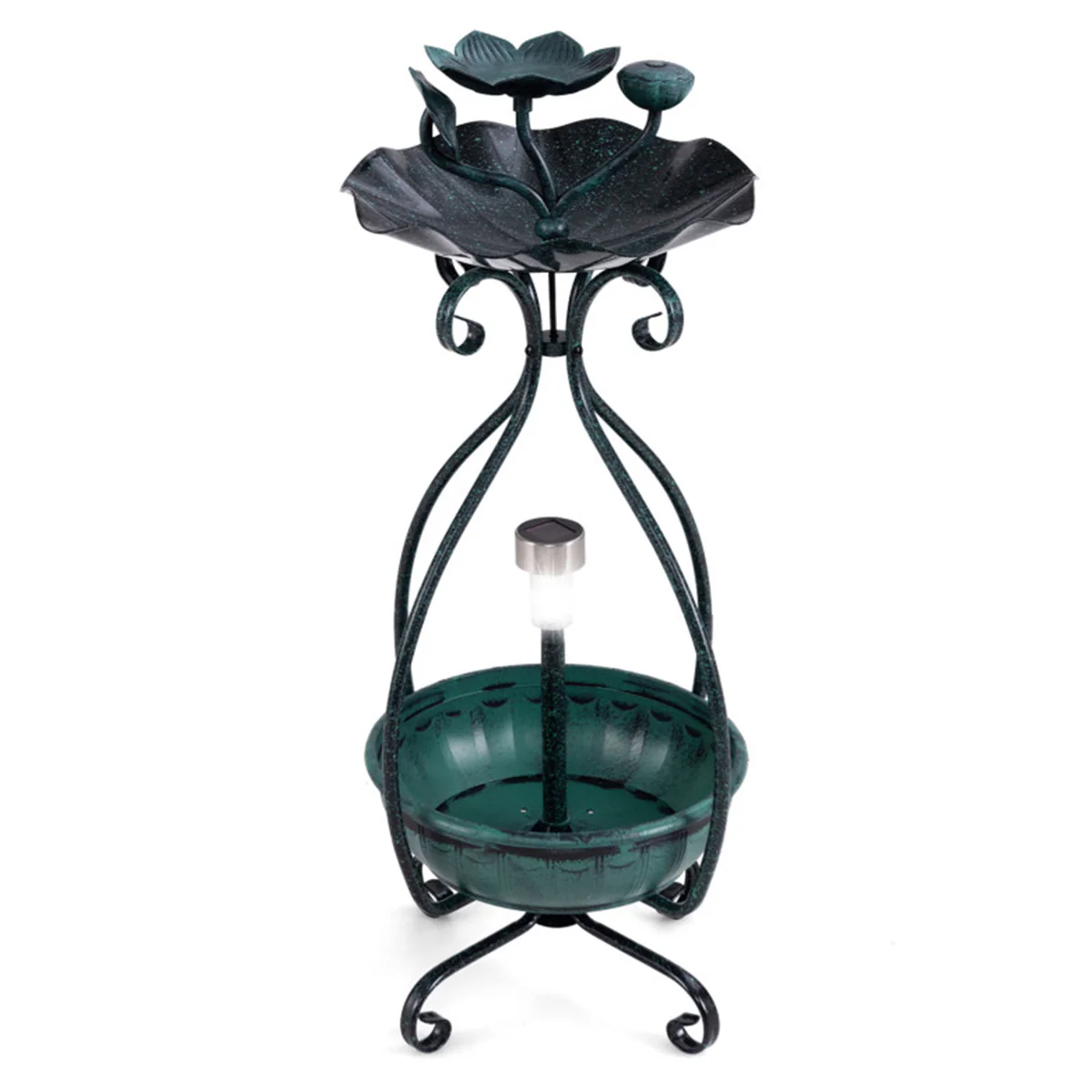 Solar Bird Bath Feeder and Planter - Image 8