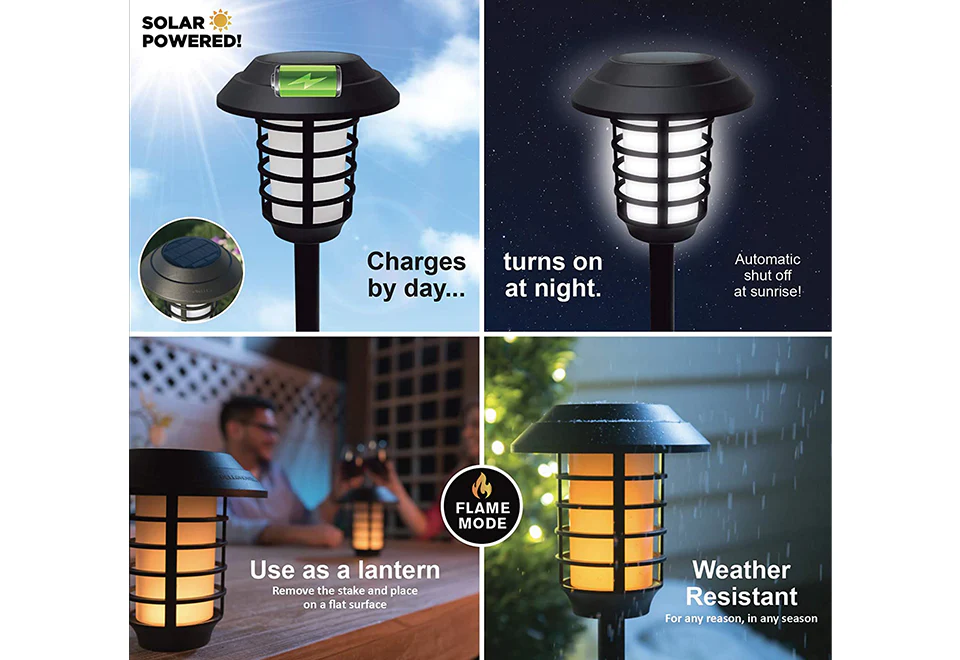 Solar Pathway Lights (Set of 4) - Image 4