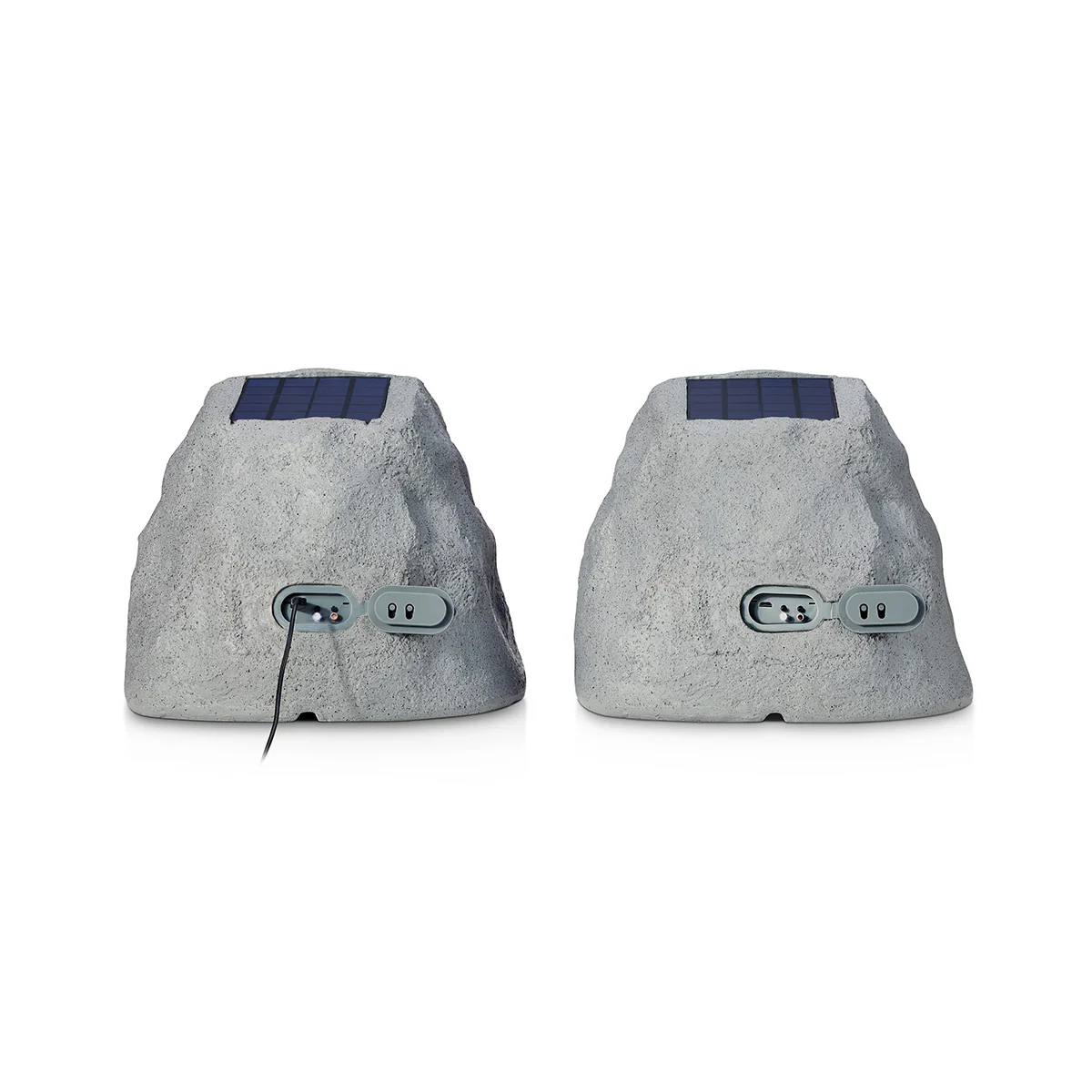Solar Powered Bluetooth Rock Speakers with Multilink (Set of 2) - Image 2