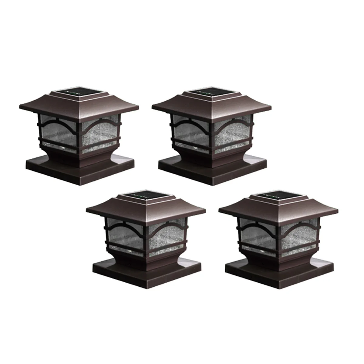Solar Powered Post Lights (Set of 4) - Image 4