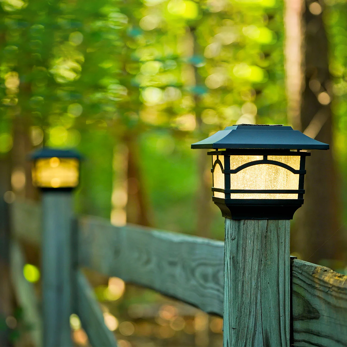 Solar Powered Post Lights (Set of 4) - Image 6