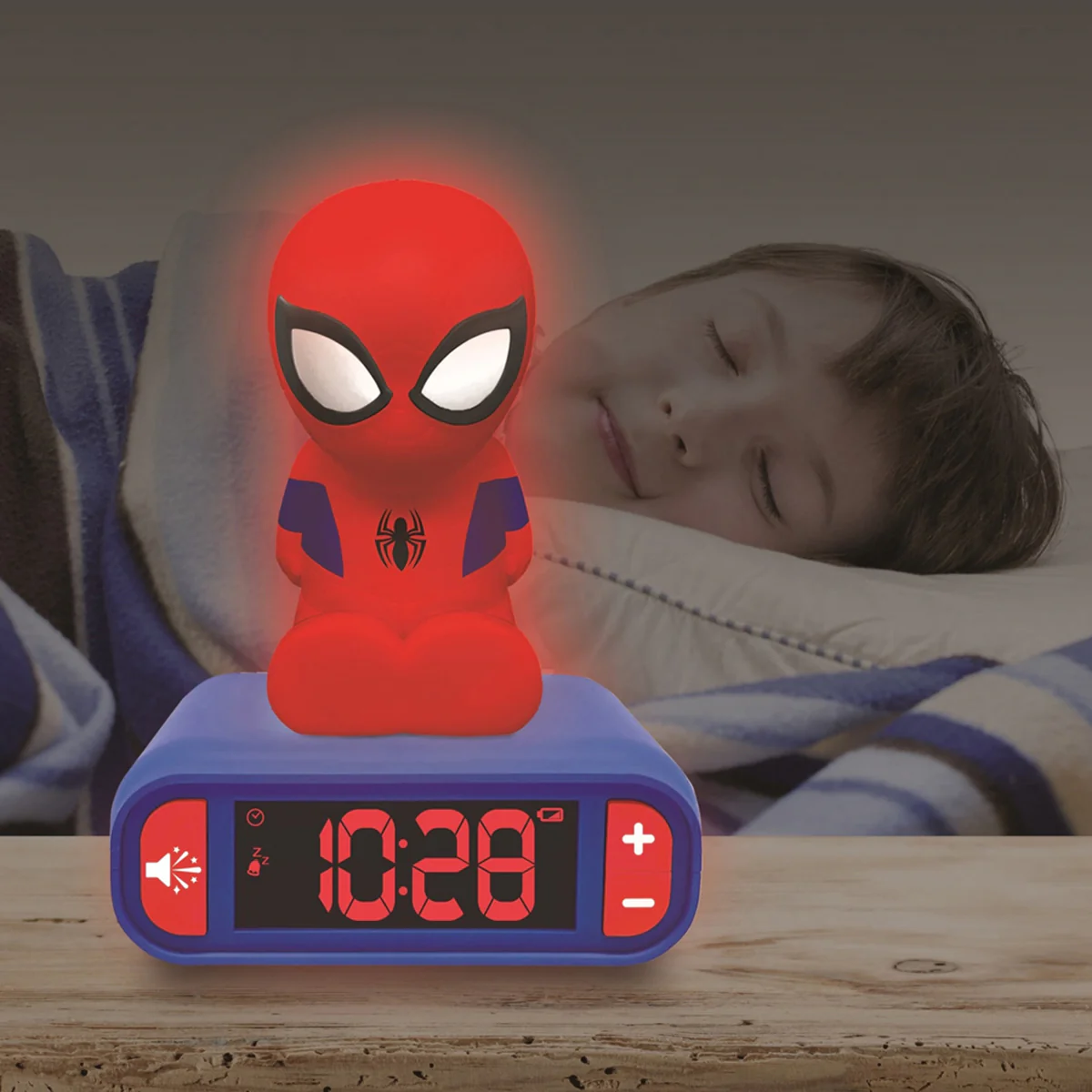 Spiderman Digital Alarm Clock with Nightlight - Image 3