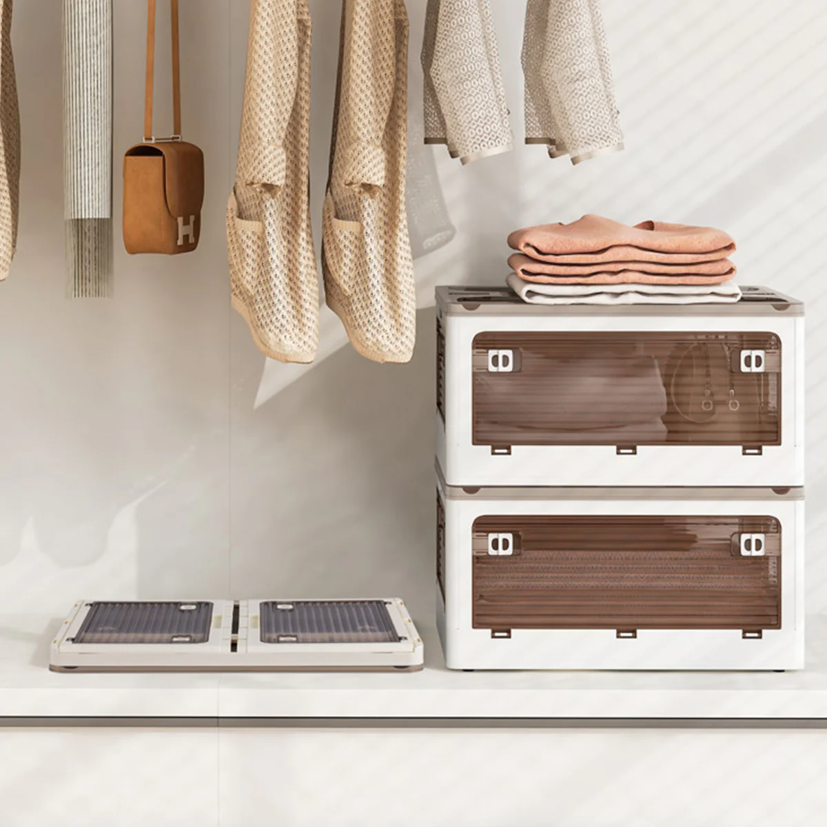 Stackable Storage Bins with Lids (Set of 3) - Image 10