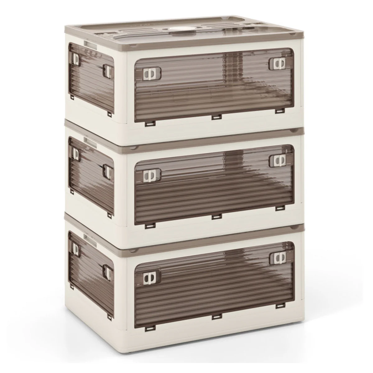 Stackable Storage Bins with Lids (Set of 3) - Image 11