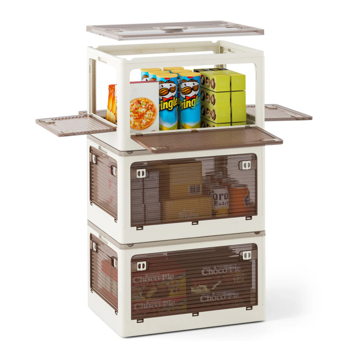 Stackable Storage Bins with Lids (Set of 3) - Image 14