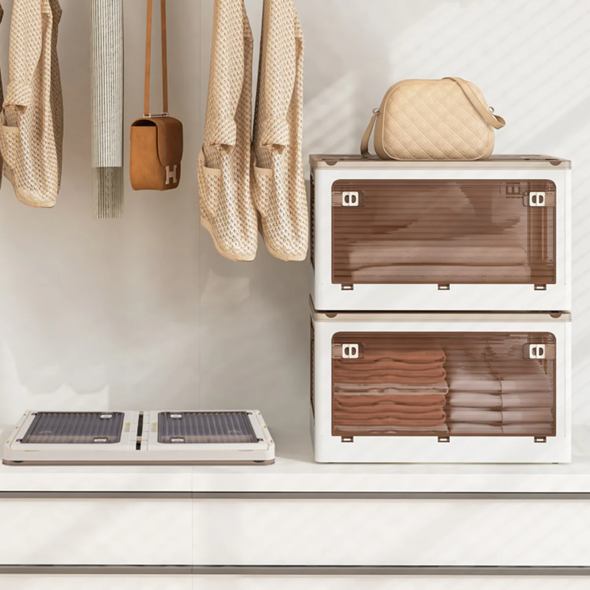 Stackable Storage Bins with Lids (Set of 3) - Image 18