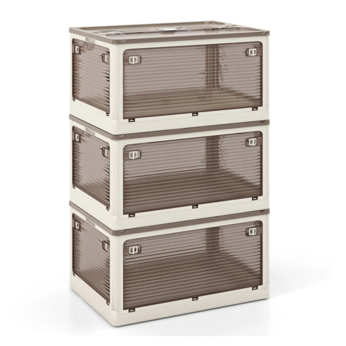 Stackable Storage Bins with Lids (Set of 3) - Image 29