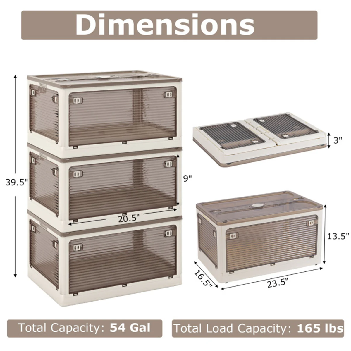 Stackable Storage Bins with Lids (Set of 3) - Image 30